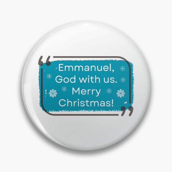 Item preview, Emmanuel, God with us. Merry Christmas. Spiritual and motivational message to increase faith designed and sold by TheVirtualSpace.