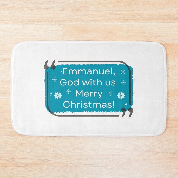 Item preview, Emmanuel, God with us. Merry Christmas. Spiritual and motivational message to increase faith designed and sold by TheVirtualSpace.