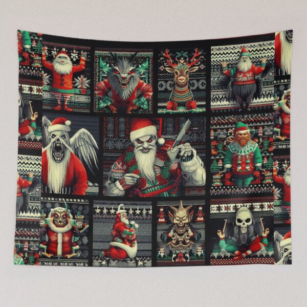 Item preview, Evil Santa, Krampus, and other Christmas Horror Elements designed and sold by ZinniasGothShop.