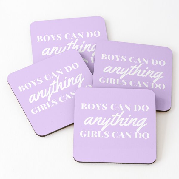 Item preview, BOYS CAN DO ANYTHING GIRLS CAN DO (white text) designed and sold by ghostofxmas.