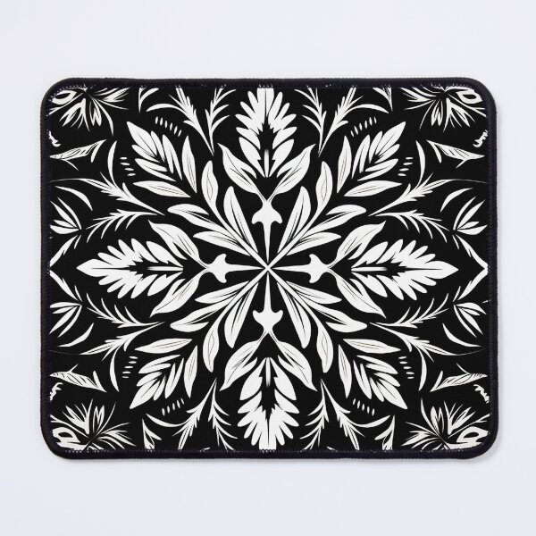 Item preview, Black and White Snowflake Square designed and sold by Driftwood Spirits.