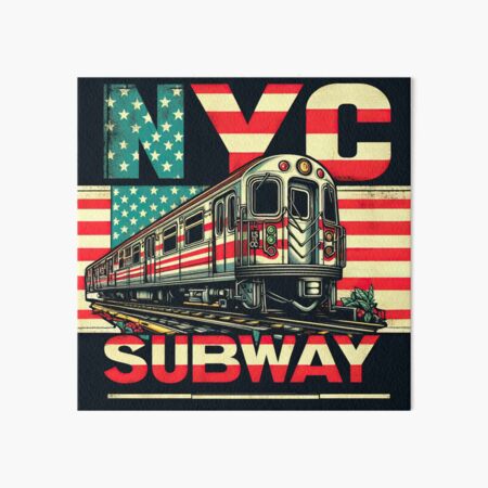 Artikel-Vorschau von New Yorker U-Bahn NYC U-Bahn-Zug, designt und verkauft von MayaDelaye.