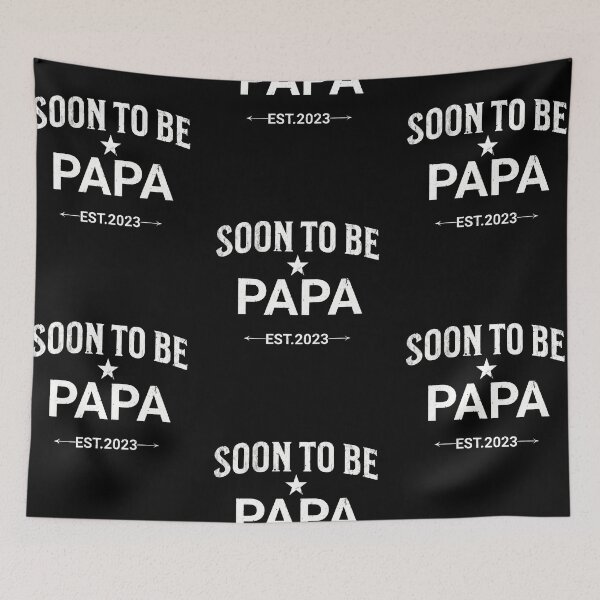 Item preview, Soon to be Papa, funny dad to be designed and sold by Merchattack.