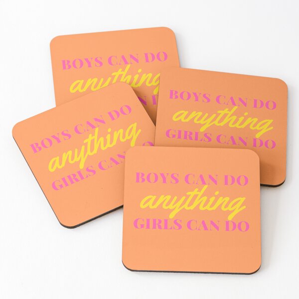 Item preview, BOYS CAN DO ANYTHING GIRLS CAN DO (sorbet text) designed and sold by ghostofxmas.