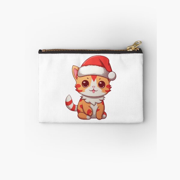 Item preview, CAT WITH CHRISTMAS HAT designed and sold by Animal-Zen.