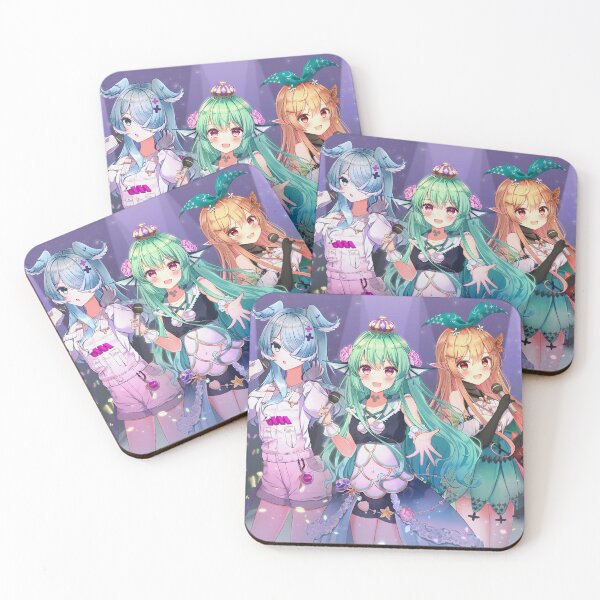 Item preview,  Pomu Rainpuff, Finana Ryugu, Selen Tatsuki, Nijisanji, Pomu Rainpuff, Finana Ryugu, Selen Tatsuki, Head Fins, Fins, Juliet Sleeve,  designed and sold by AbominationShop.