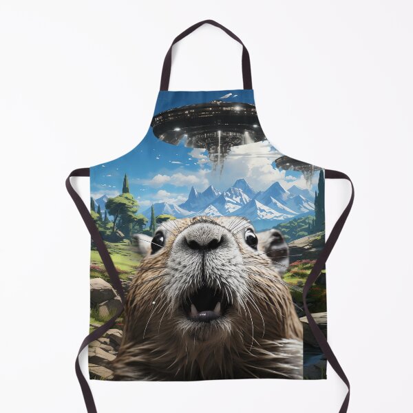 Item preview, Capybara Selfie with UFOs designed and sold by Master-Print.