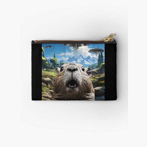 Item preview, Capybara Selfie with UFOs designed and sold by Master-Print.