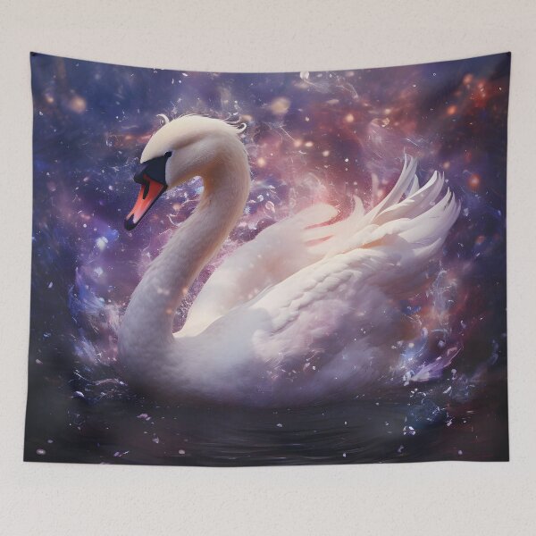 Item preview, Magical swan designed and sold by AI-Only Creations.