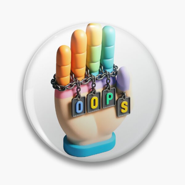 Item preview, Hand with OOPS Plaques designed and sold by Glariix.