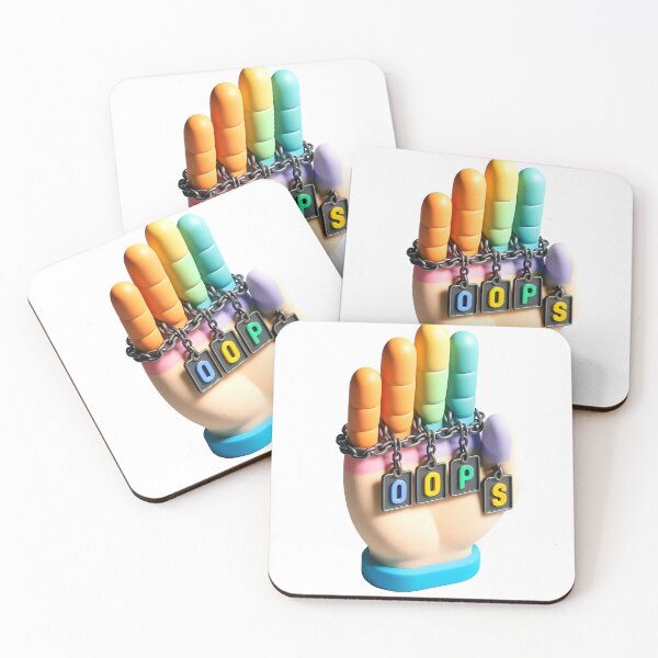 Item preview, Hand with OOPS Plaques designed and sold by Glariix.