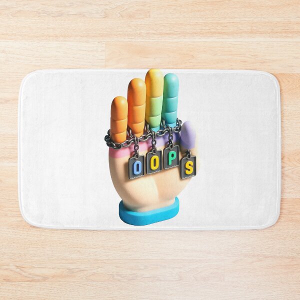 Item preview, Hand with OOPS Plaques designed and sold by Glariix.