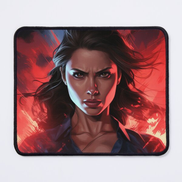 Item preview, Crimson Resolve – Fierce Determination Art Print designed and sold by SmartDesignByBB.