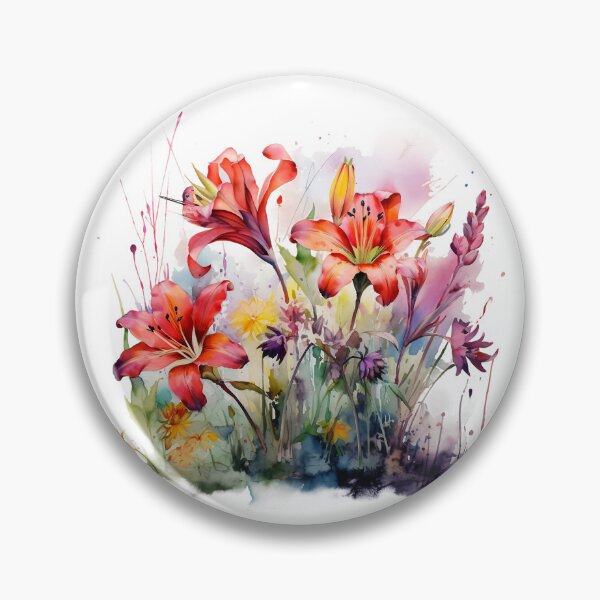 Item preview, Ballet de flores de acuarela designed and sold by Tillyvanilli.