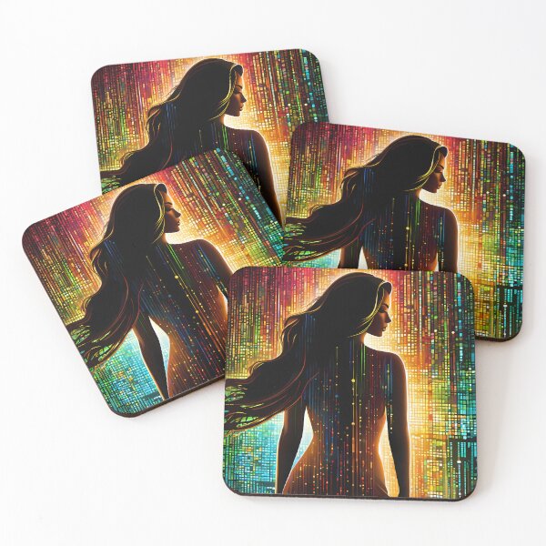 Item preview, Symphony of Zeros and Ones: How Color Binary Code Resonates in Digital Art designed and sold by Artedig.