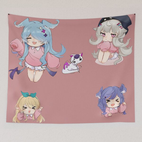 Item preview, Elira Pendora, Pomu Rainpuff, Pikl, Selen Tatsuki, Endou Reimu, Enna Alouette, Millie Parfait, Nijisanji, Elira Pendora, Pomu Rainpuff, Selen Tatsuki designed and sold by AbominationShop.