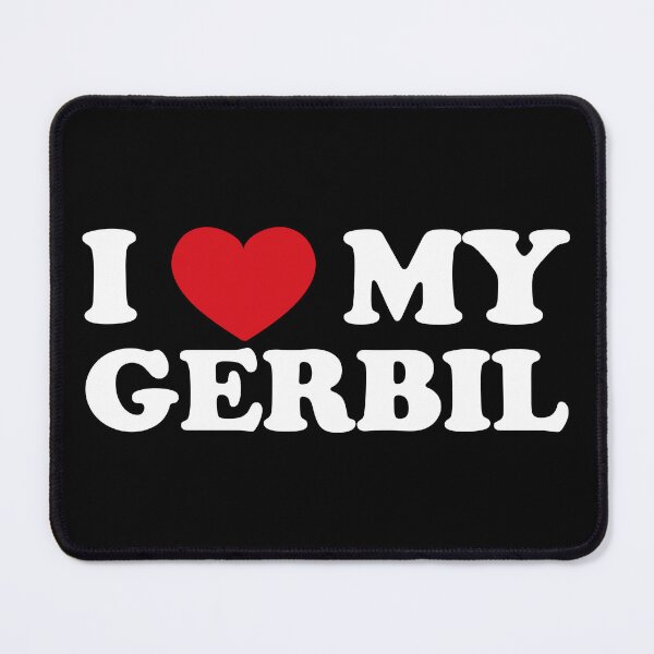 Item preview, Declaration of I Love My Gerbil /white/ designed and sold by EmeraldeaArt.