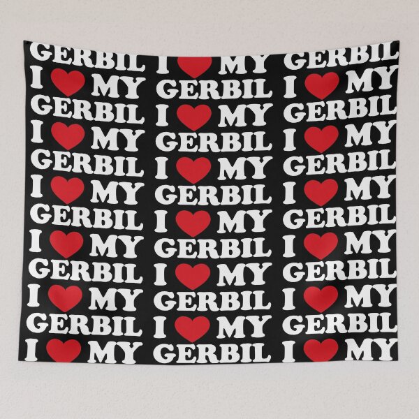 Item preview, Declaration of I Love My Gerbil /white/ designed and sold by EmeraldeaArt.