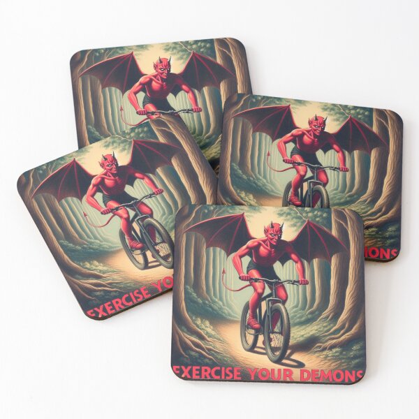 Item preview, Biking to Exercise your Demons designed and sold by jamdoodle.