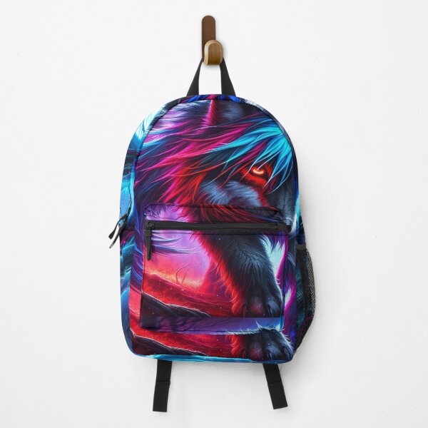Item preview, Enigmatic Emo Wolf in Vibrant Wilderness designed and sold by Devin Farinsky.