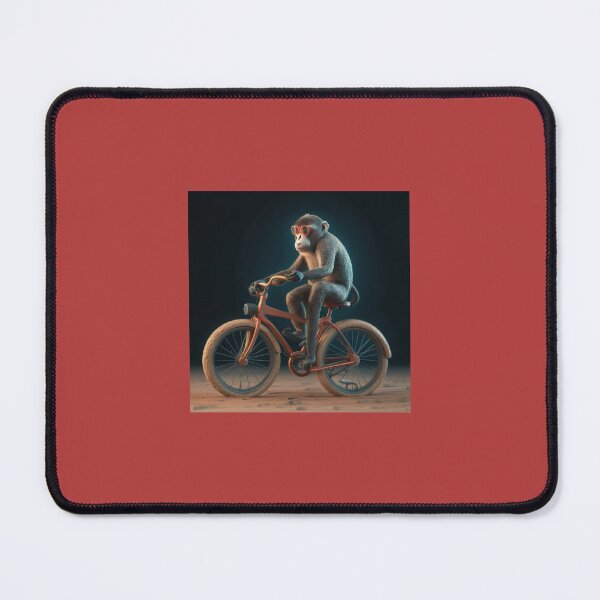 Item preview, Sticker Elegant Cycling Monkey designed and sold by gkmredblebtq.
