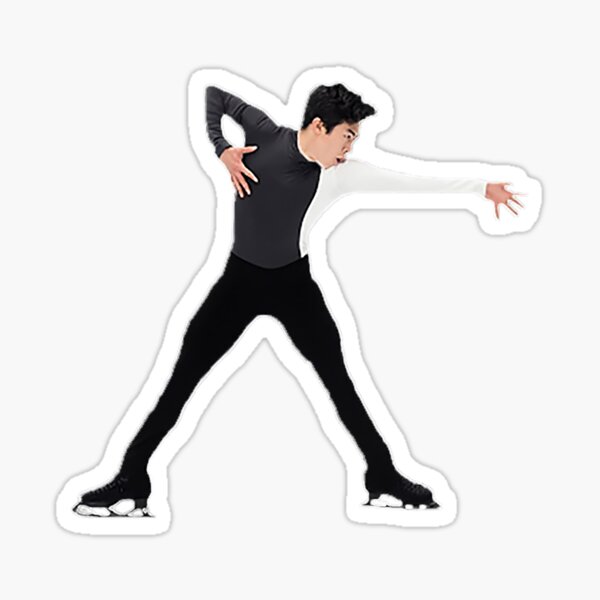 &ldquo;Nathan Chen Cut Out Sticker&rdquo; Sticker for Sale by emilypacenti | Redbubble