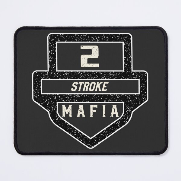 Item preview, Two Stroke Mafia Badge dirt bikes motocross enduro 2-stroke logo designed and sold by ssalujoe.