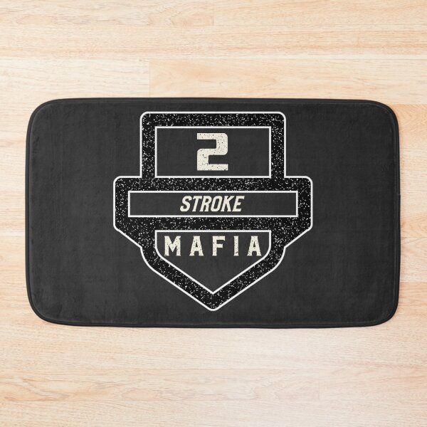 Item preview, Two Stroke Mafia Badge dirt bikes motocross enduro 2-stroke logo designed and sold by ssalujoe.