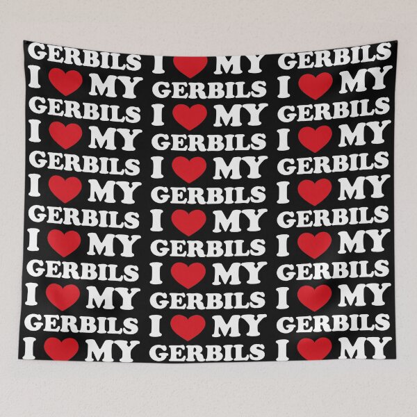 Item preview, Adoration Tails: Why I Love My Gerbils /white/ designed and sold by EmeraldeaArt.