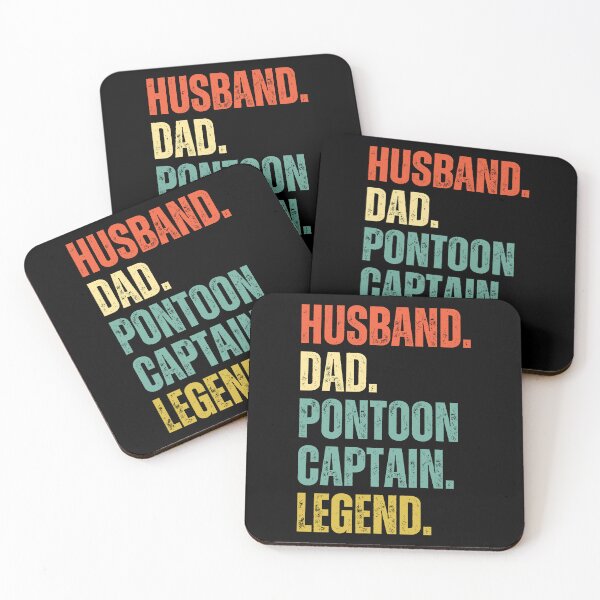 Item preview, Husband Dad Pontoon Captain Legend designed and sold by Beezi Graphix.