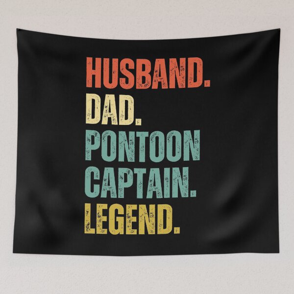 Item preview, Husband Dad Pontoon Captain Legend designed and sold by Beezi Graphix.