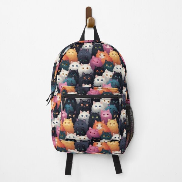 Item preview, Rainbow Fluffy Cat Tile designed and sold by Dimetruth.