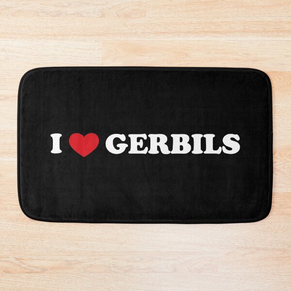 Item preview, Furry Hearts: Gerbil Love Design /white/ designed and sold by EmeraldeaArt.