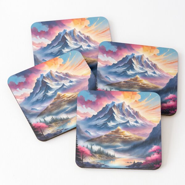 Item preview, Palace in Mountain with Color Splash designed and sold by Sakshi Jha.