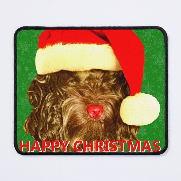Item preview, Cockapoo Happy Christmas Picture designed and sold by LearsInteriors.