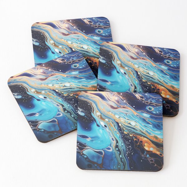 Item preview, Flow painting Blue Planet designed and sold by Artful3d.