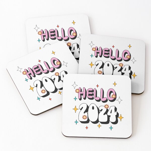 Item preview, Hello 2024 Happy 2024 New Year Celebration designed and sold by OliveAndSnow.