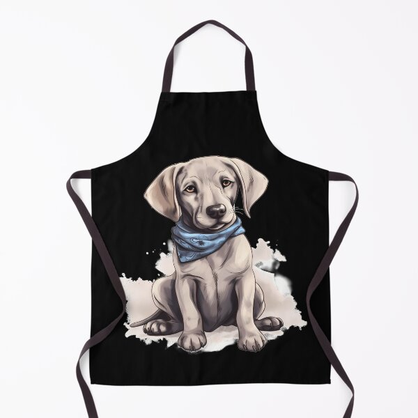 Item preview, Cute Silver Grey Labrador Retriever Puppy Illustration  designed and sold by NBSStore.