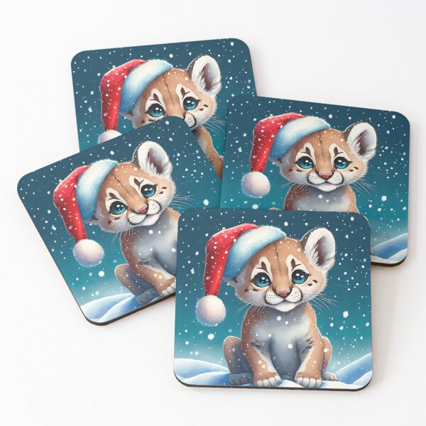 Item preview, Puma with Santa hat designed and sold by TBMdesigns.
