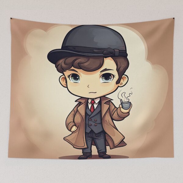 Item preview, Sherlock Holmes | cute style designed and sold by ComicsFactory.