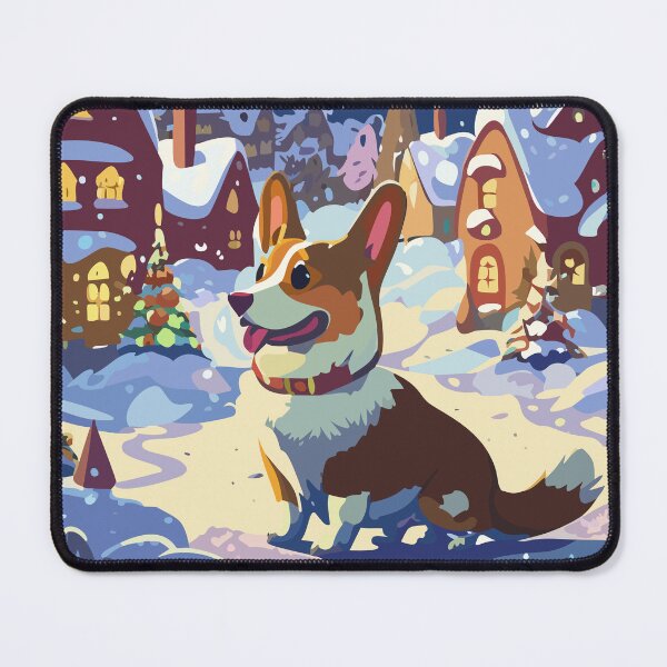 Item preview, Corgi in Christmas Town designed and sold by Corgi-at-night.