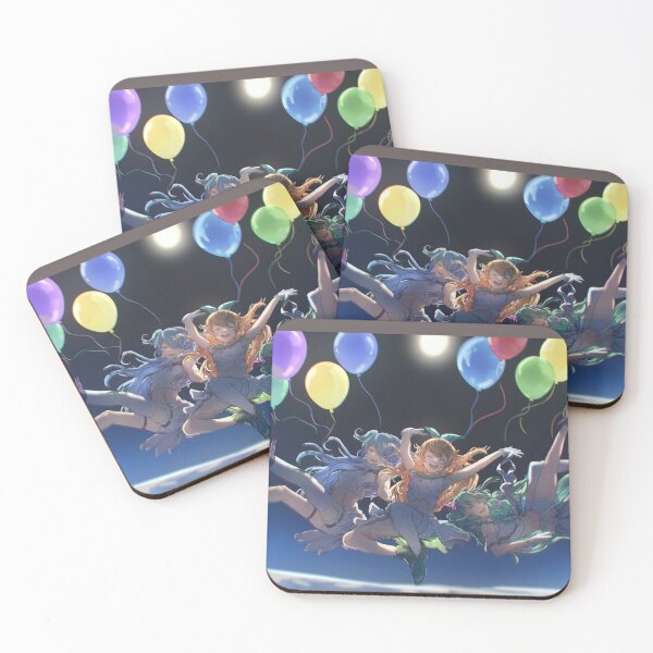 Item preview, Pomu Rainpuff, Finana Ryugu, Selen Tatsuki, Nijisanji, Pomu Rainpuff, Finana Ryugu, Selen Tatsuki, Space, Head Fins, Fins, designed and sold by AbominationShop.