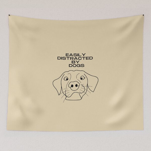 Item preview, Easily Distracted by Dogs - Canine Daydreamer,A Pawsitively Stylish Collection designed and sold by CYGIS STORE.