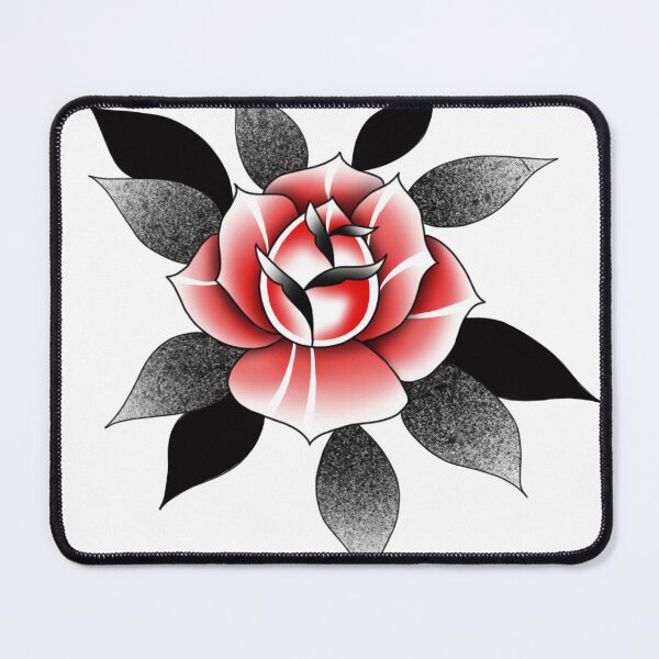 Item preview, old school red rose designed and sold by Surreal Ilustra.