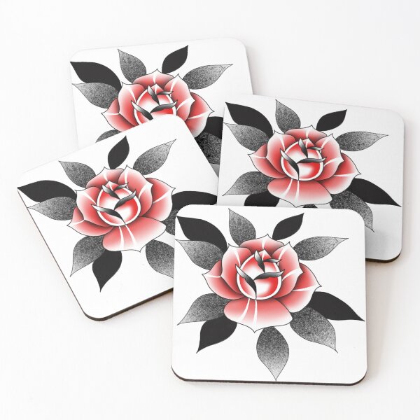 Item preview, old school red rose designed and sold by Surreal Ilustra.