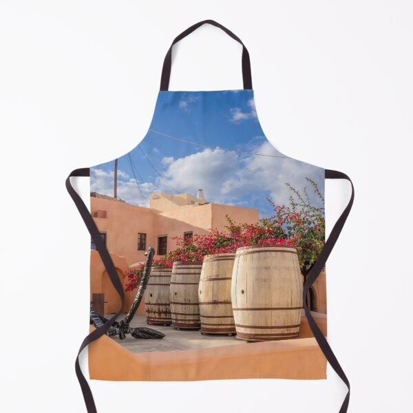 Item preview, Colorful Adobe Home Construction, Wine Barrels, Flowers, Greece designed and sold by SafariByMarisa.