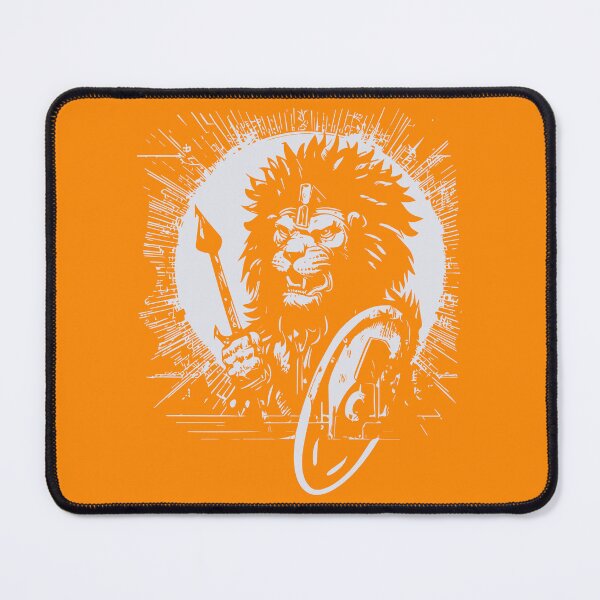 Item preview, Battle lion with shield and spear. designed and sold by KoandZo.