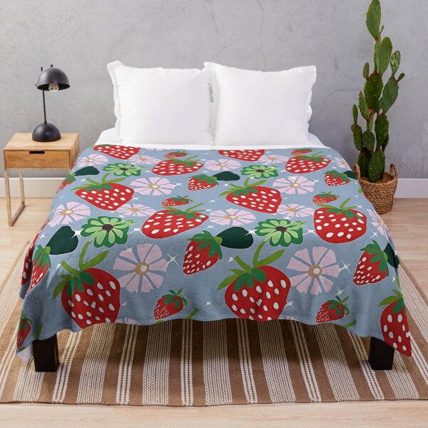 Item preview, Strawberry and flowers pattern designed and sold by EasyPrints337.