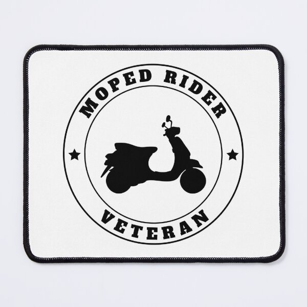 Item preview, Moped Rider Veteran Black / Antianeira designed and sold by Antianeira.