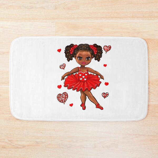 Item preview,  Black Girl Ballerina in Red Tutu | Young Dancer Art | African American Gifts designed and sold by Artonmytee.